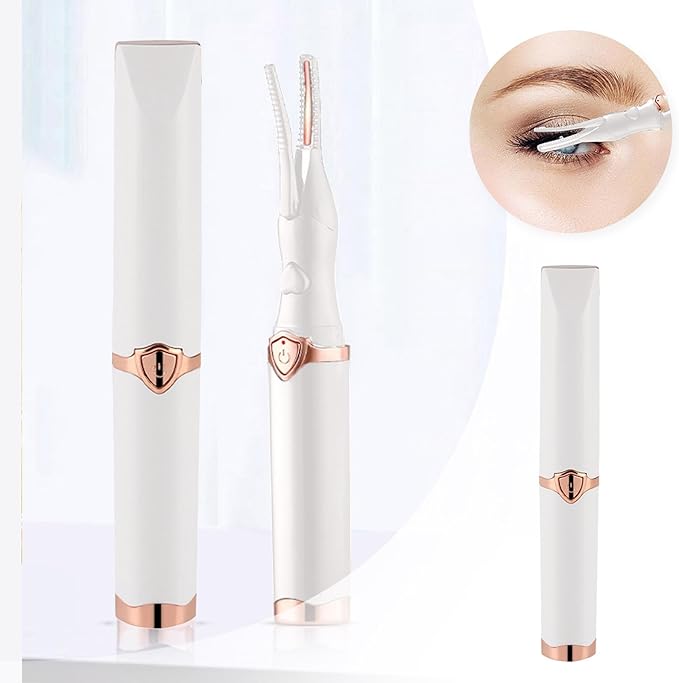 Eyelash Curler No-Pinch USB Rechargeable 3 Heat Levels