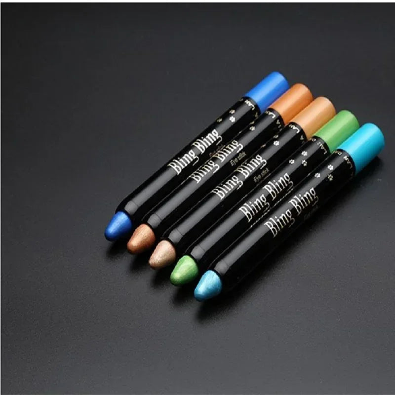 Eyeshadow & Eyeliner Pencil Waterproof Quick-Drying Shimmer 15 Shades