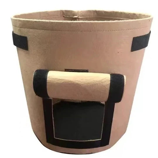 Fabric Planting Bag Breathable With Harvest Window & Handles