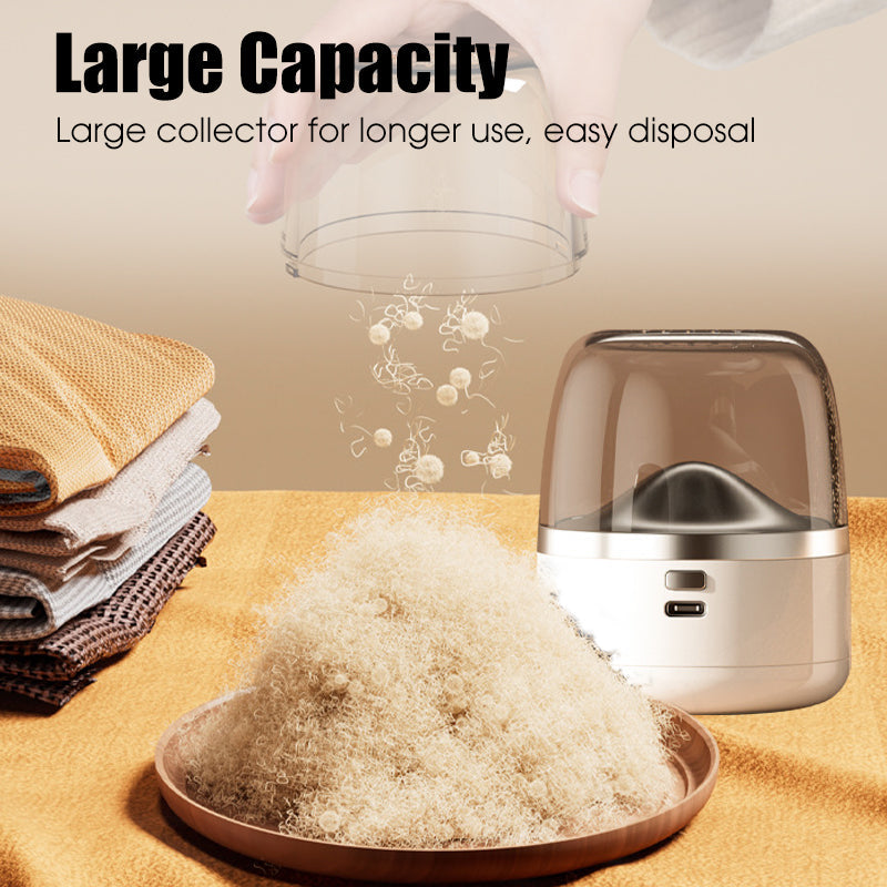Fabric Shaver Integrated Suction USB-C Rechargeable 70-Min