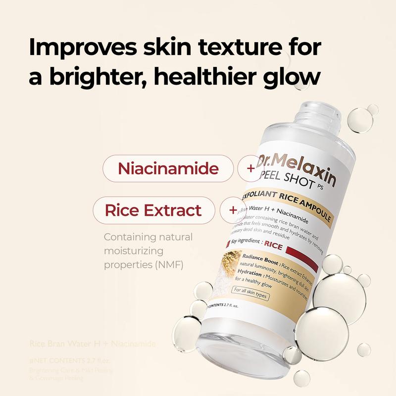 Face Serum Set Exfoliating Brightening White & Black Rice