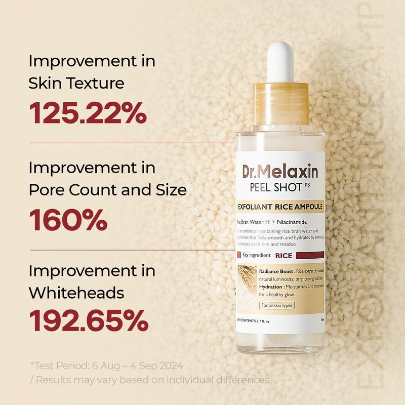 Face Serum Set Exfoliating Brightening White & Black Rice