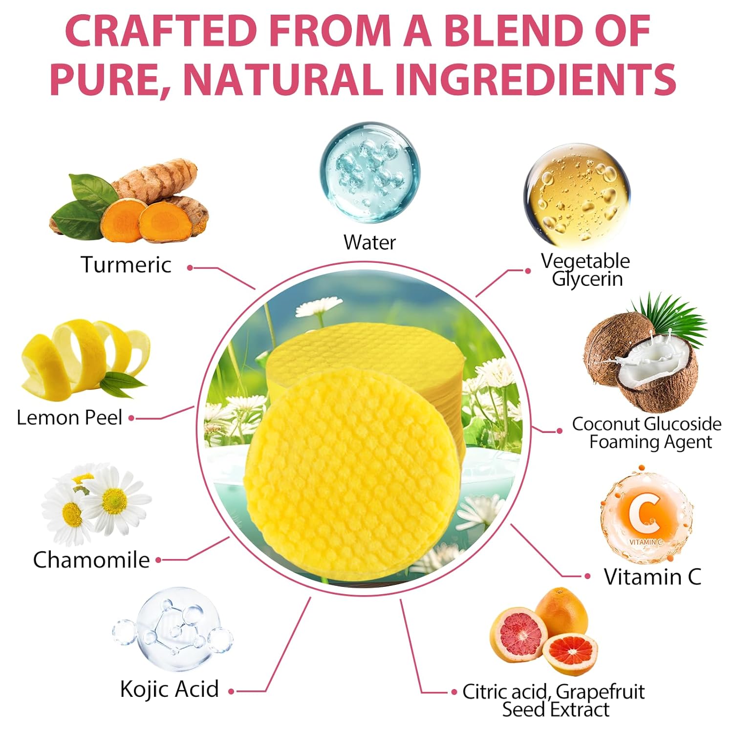 Facial Brightening Pads Turmeric & Kojic Acid