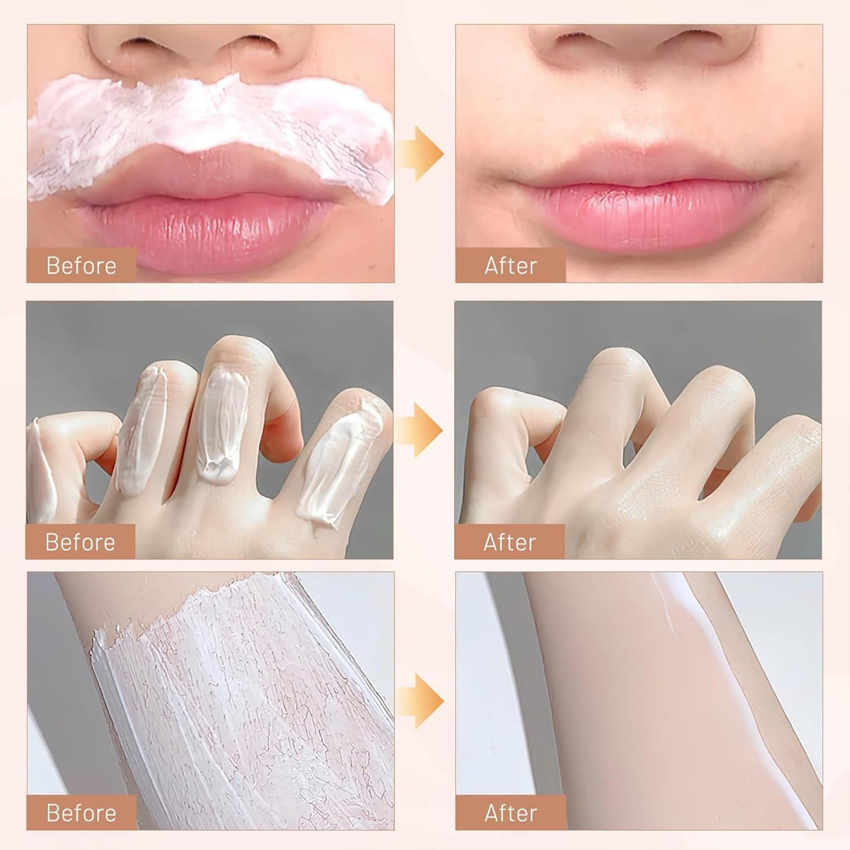 Facial Hair Removal Cream Sensitive Skin Painless Moisturizing