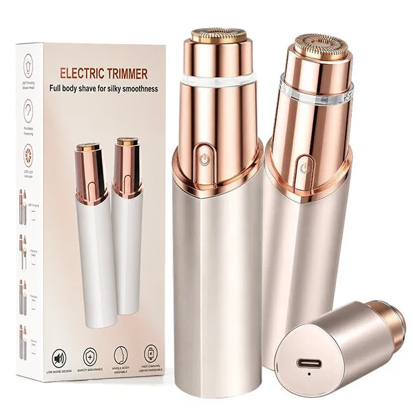 Facial Hair Remover Painless USB-C Rechargeable Washable