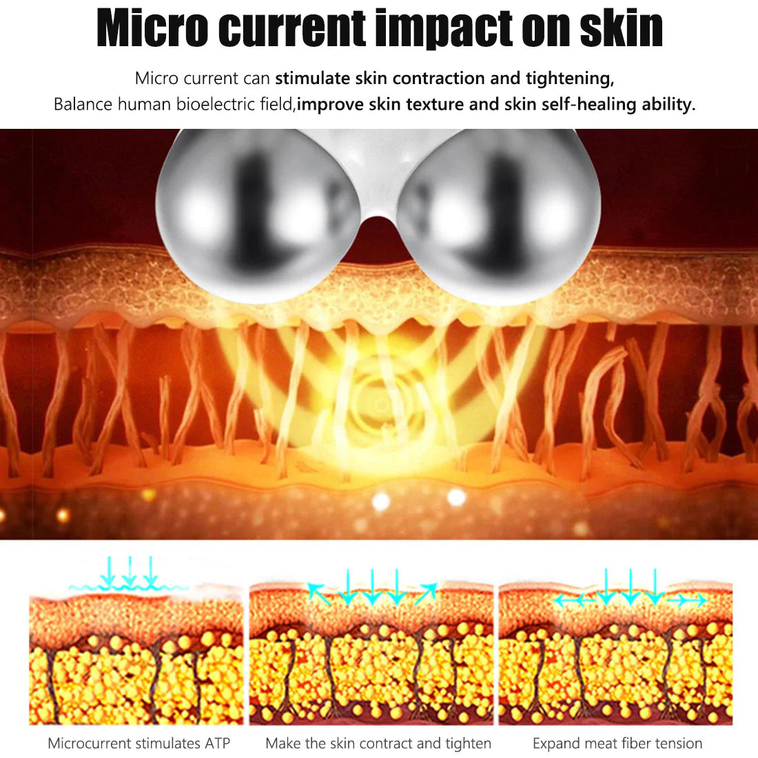 Facial Lifting Device Microcurrent & Sonic Massage