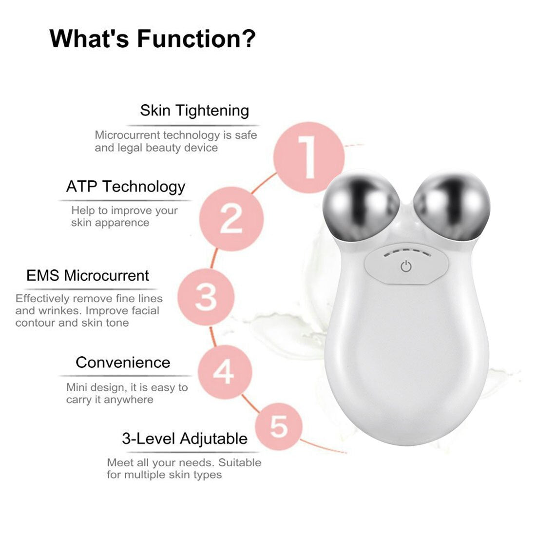 Facial Lifting Device Microcurrent & Sonic Massage