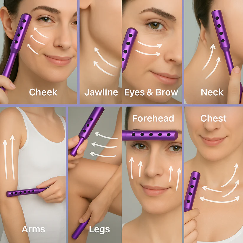 Facial Massager Pocket Aluminum Instant De-Puffing & Firming