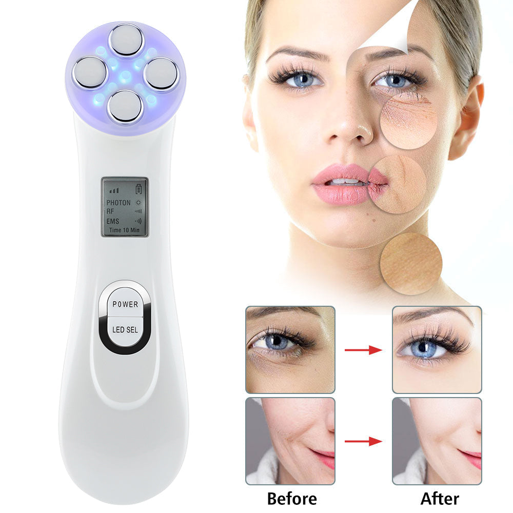 Facial Massager RF & LED Therapy USB Rechargeable