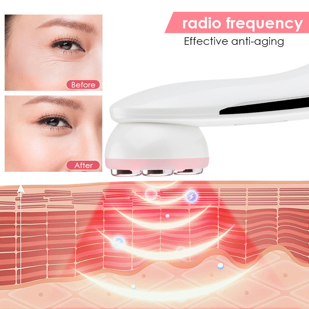 Facial Massager RF & LED Therapy USB Rechargeable