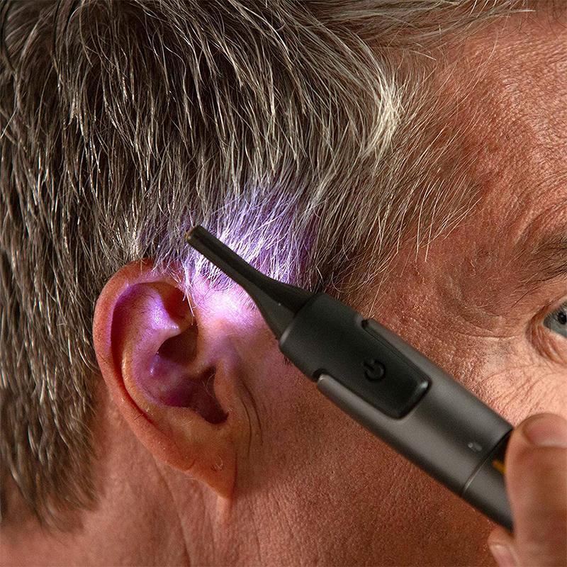 Facial Trimmer Titanium-Coated Blade With LED Light