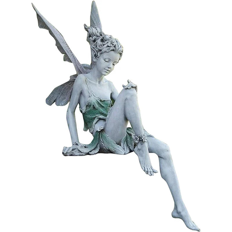 Fairy Garden Statue Weatherproof Resin & High-Relief Detail