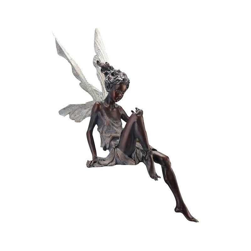 Fairy Garden Statue Weatherproof Resin & High-Relief Detail