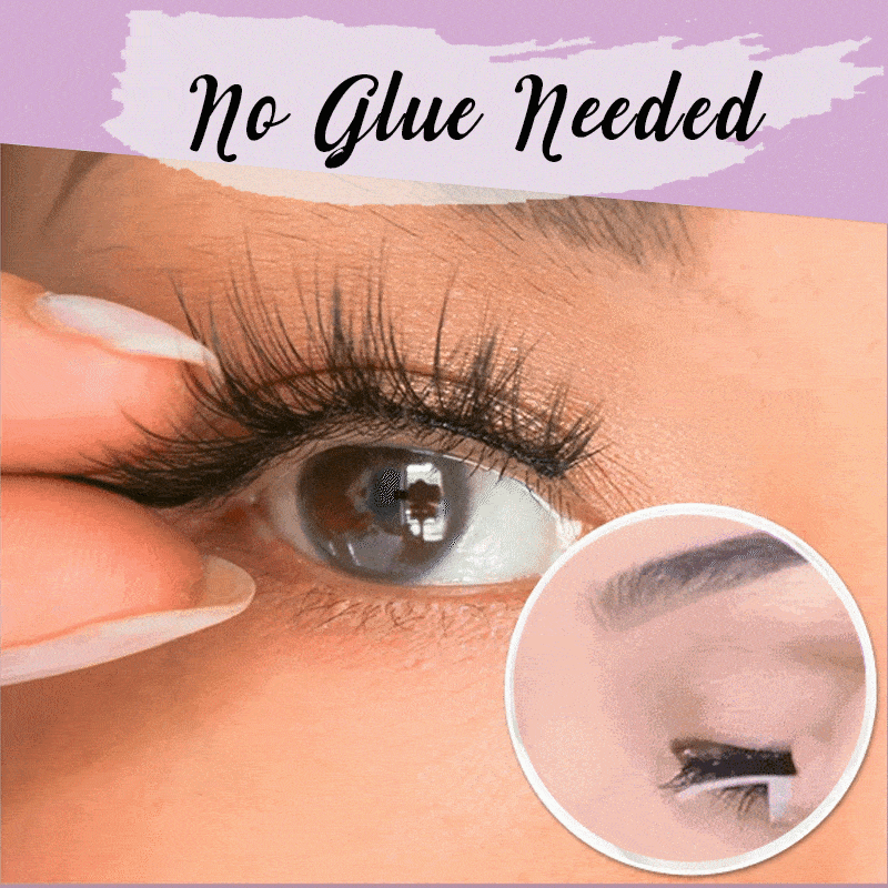 False Eyelashes Reusable No-Glue Natural Look