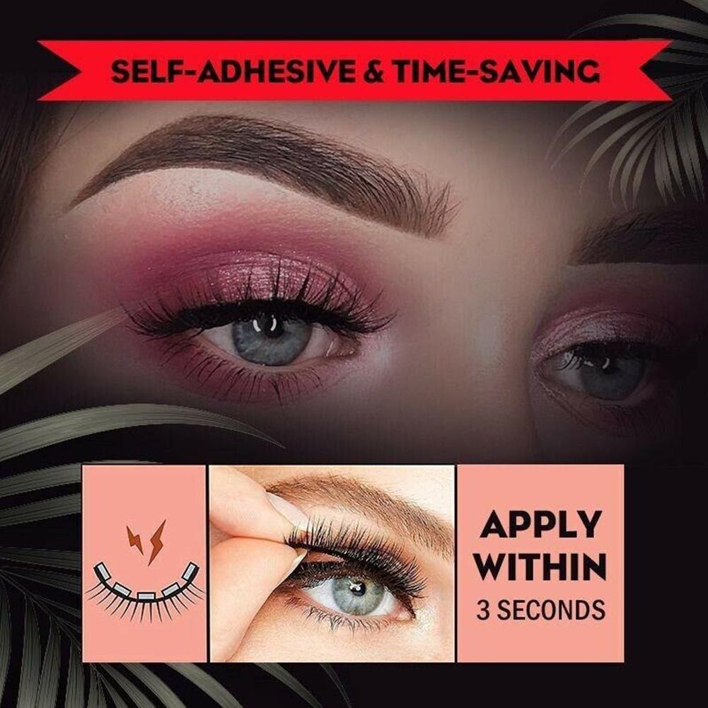 False Eyelashes Self-Adhesive Reusable Natural Look