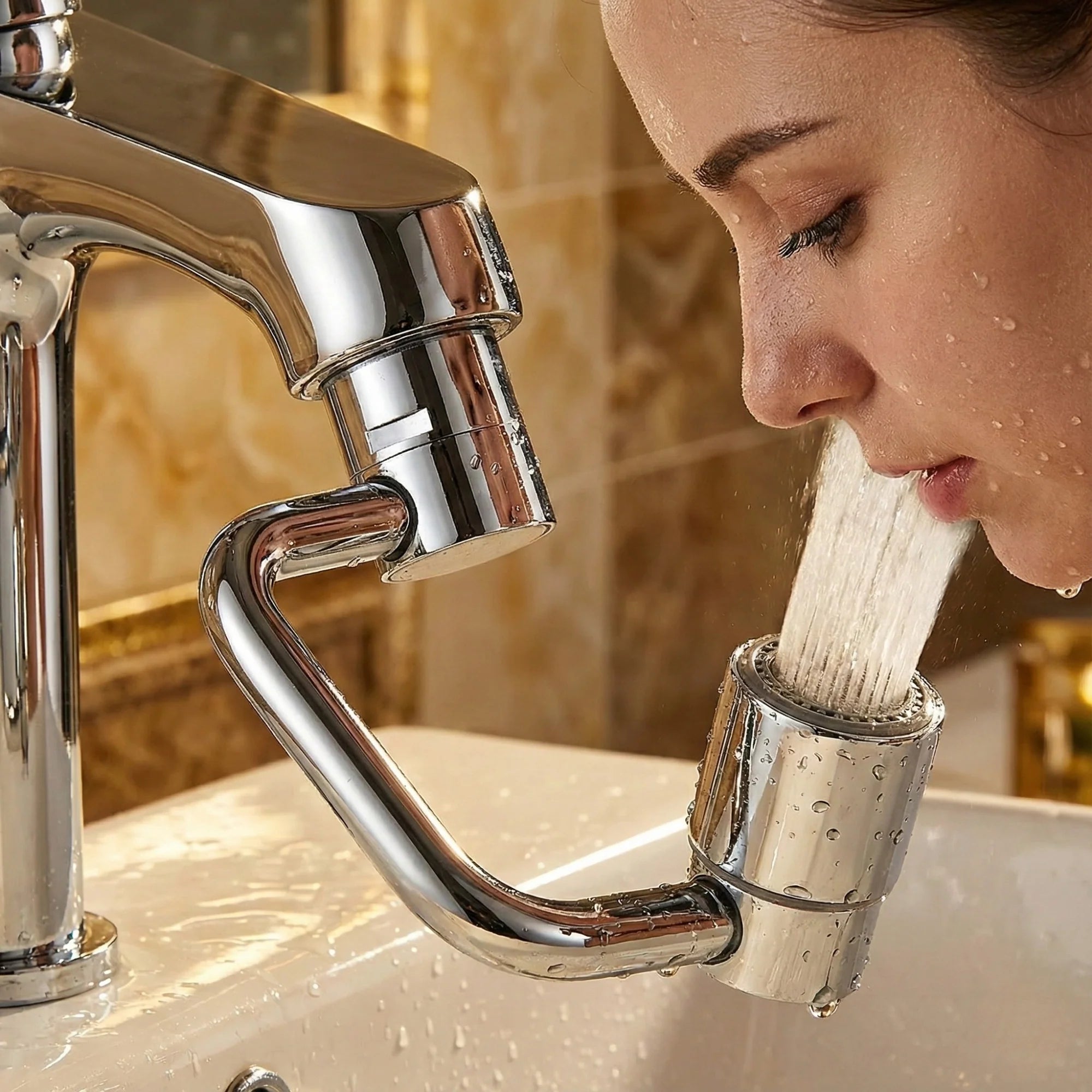 Faucet Attachment 1080 Degree Swivel Spray & Shower Modes