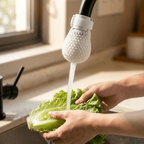 Faucet Filter Clip-On Replaceable Cotton Splash-Free