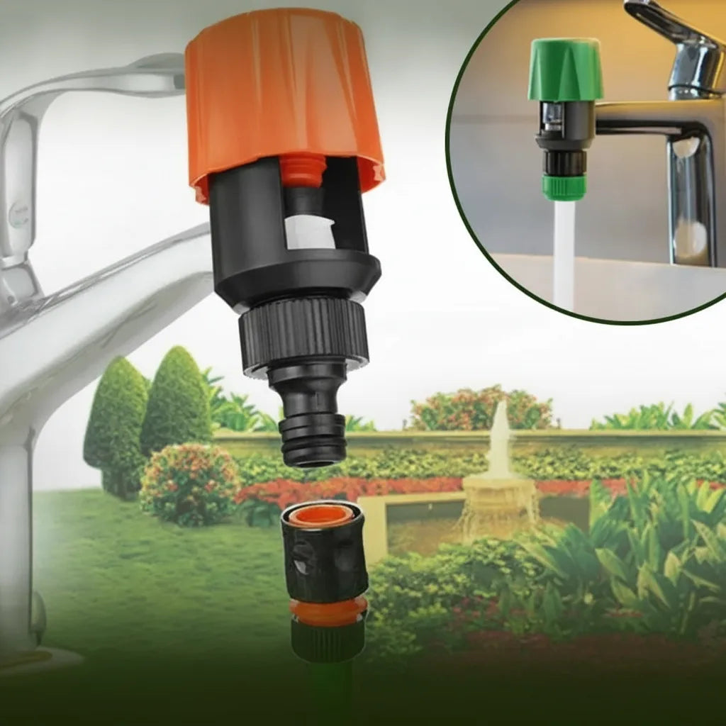 Faucet Hose Adapter Universal Push-On Quick-Connect Leak-Proof