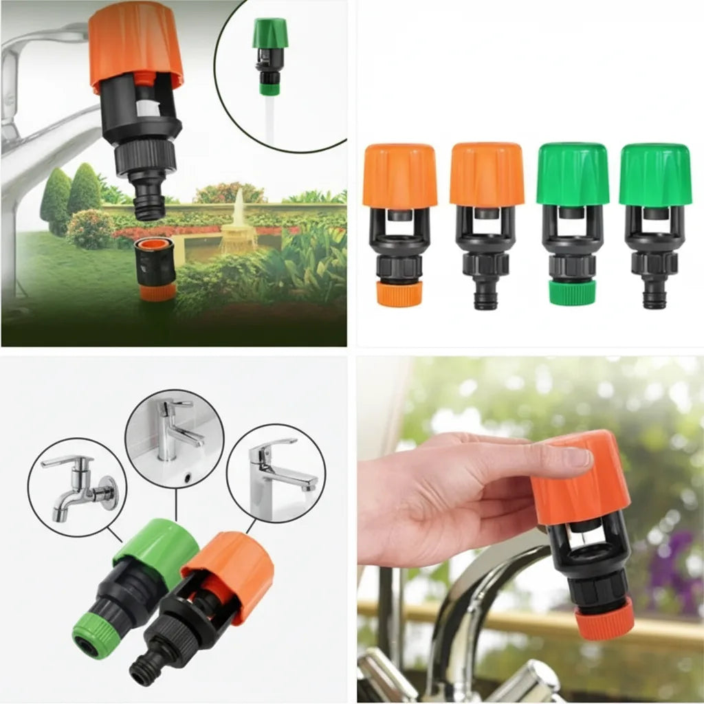 Faucet Hose Adapter Universal Push-On Quick-Connect Leak-Proof