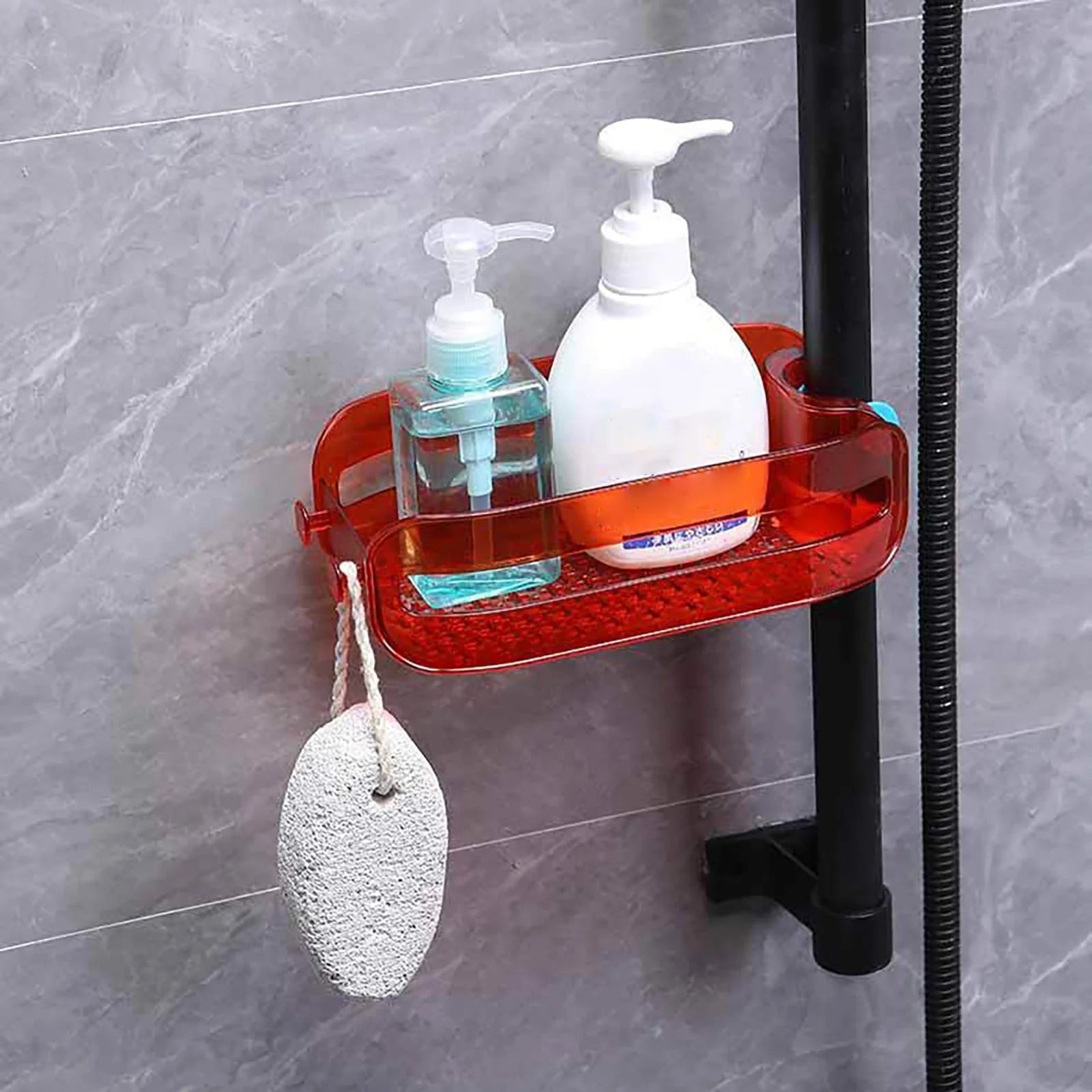 Faucet Organizer Tool-Free Clamp Elevated Drainage Tray