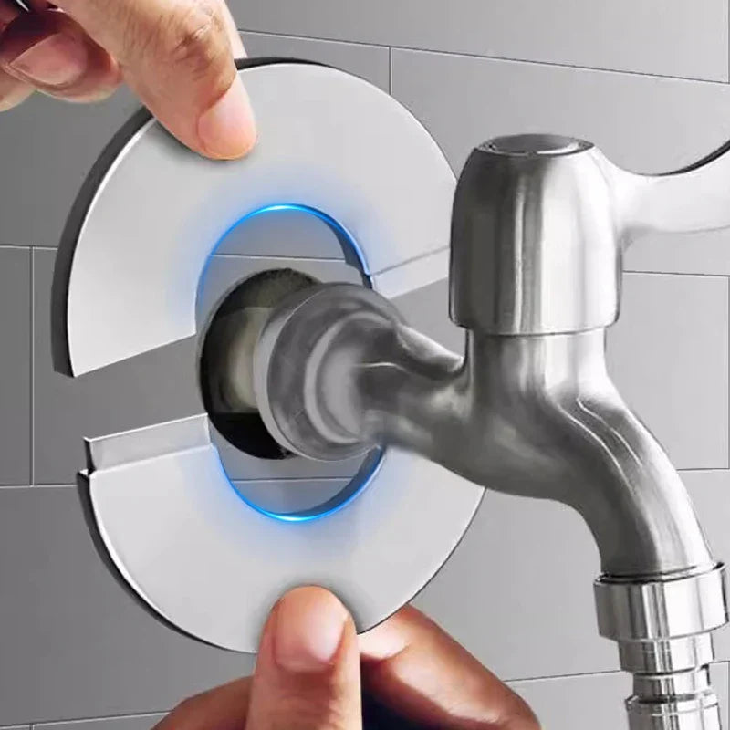 Faucet Pipe Cover Stainless Steel Self-Adhesive