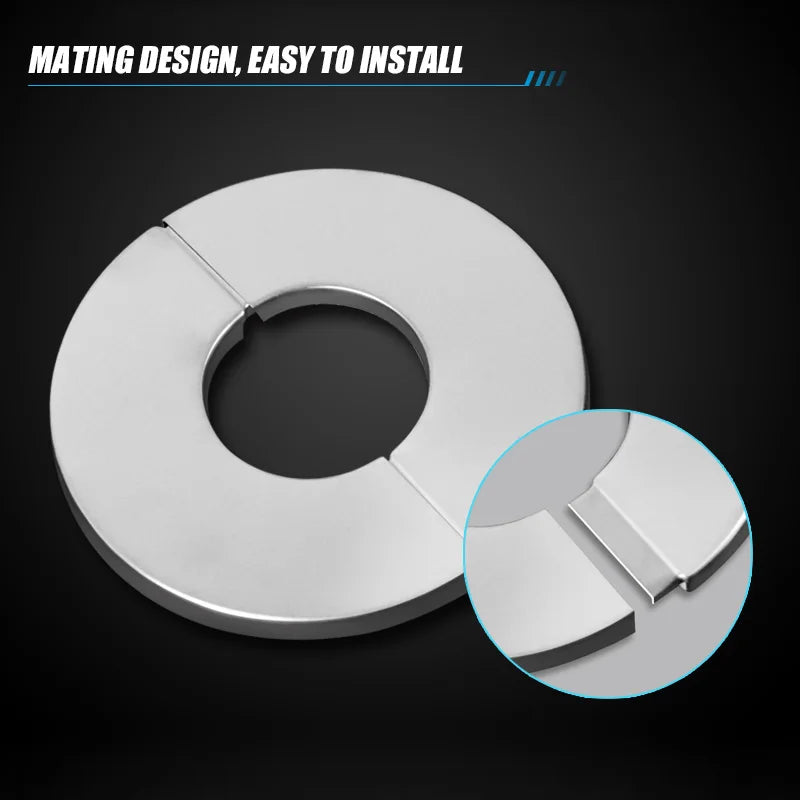 Faucet Pipe Cover Stainless Steel Self-Adhesive