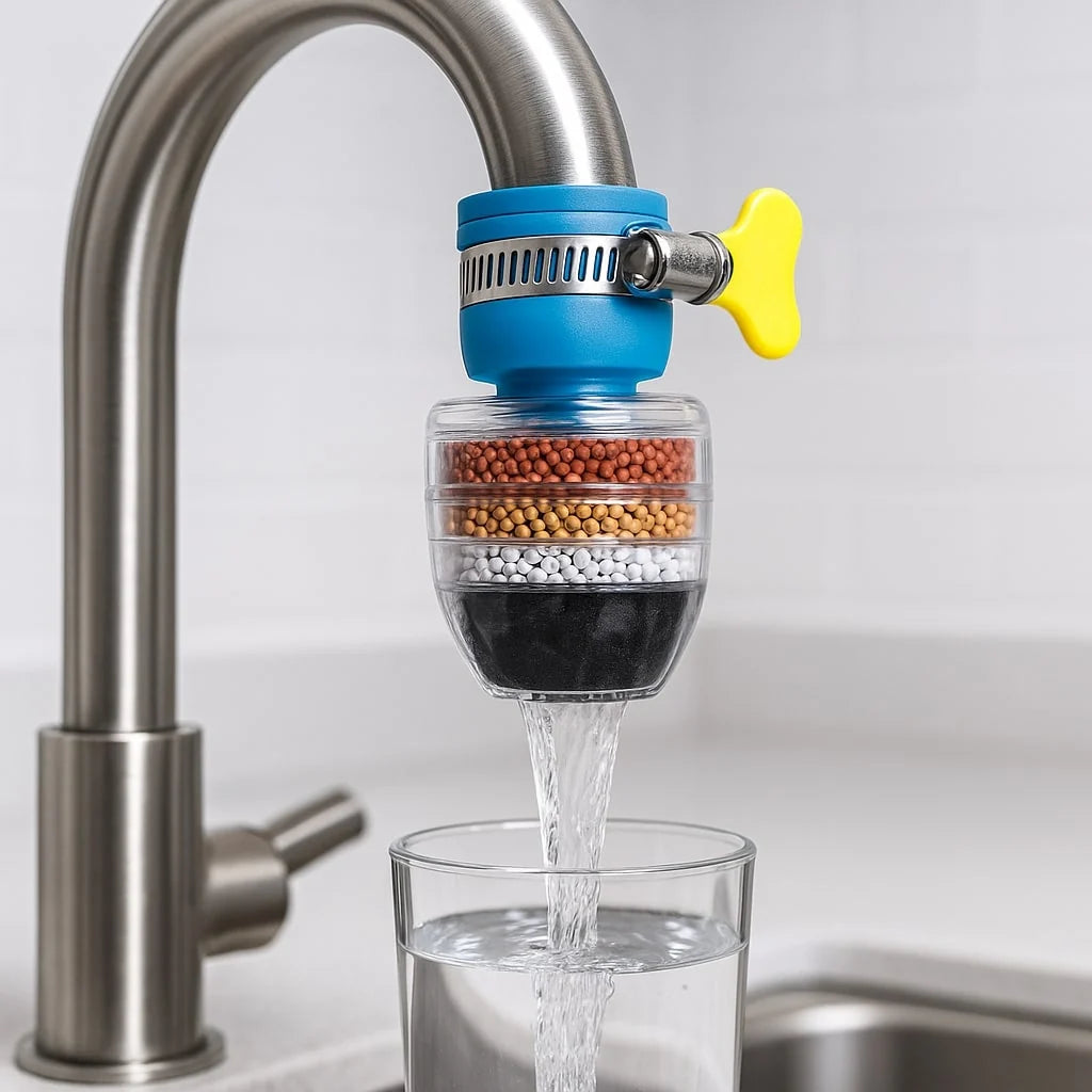 Faucet Water Filter 5-Layer Activated Carbon Set of 2