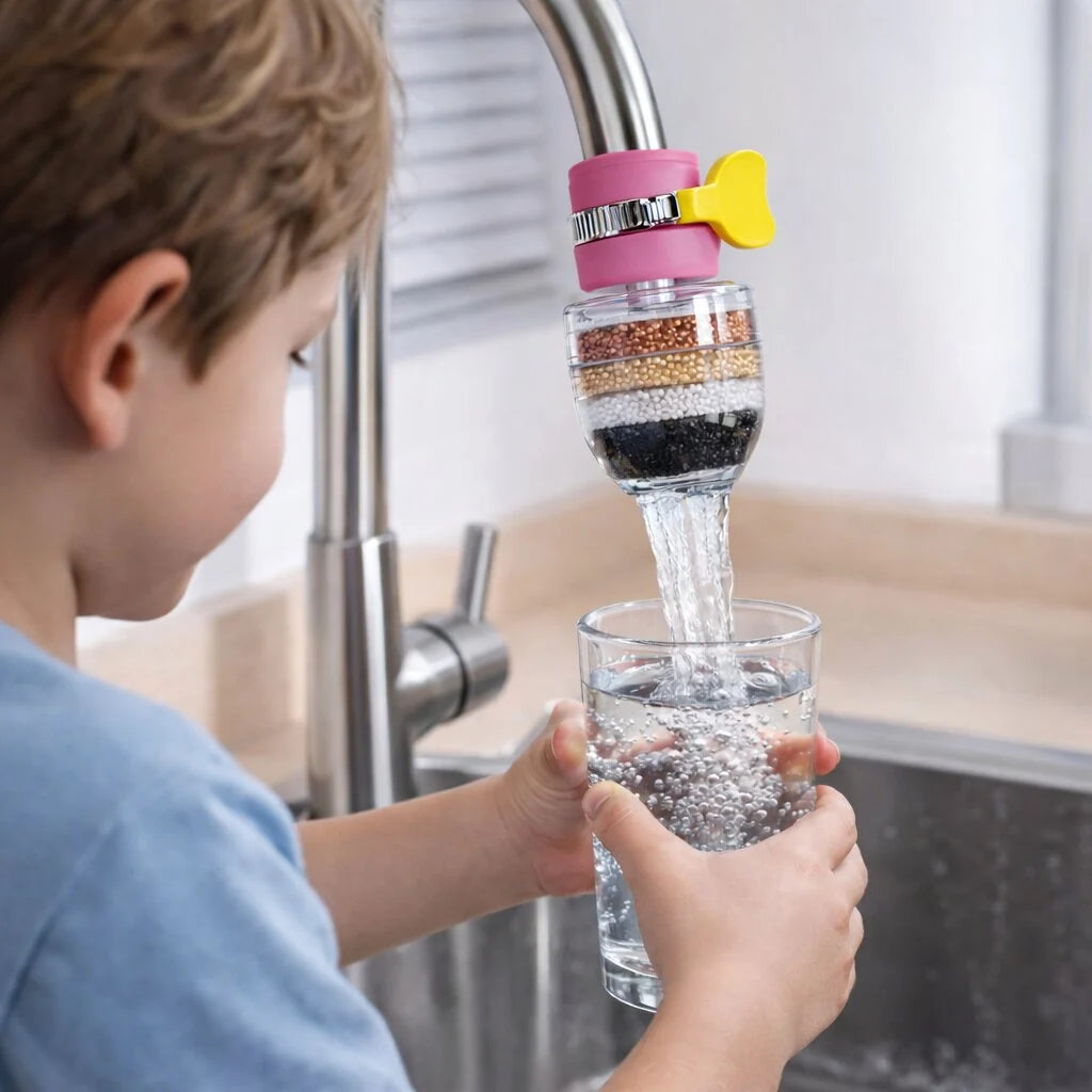 Faucet Water Filter 5-Layer Activated Carbon Set of 2