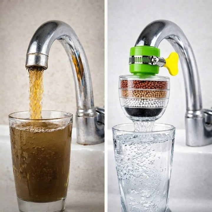 Faucet Water Filter 5-Layer Activated Carbon Set of 2