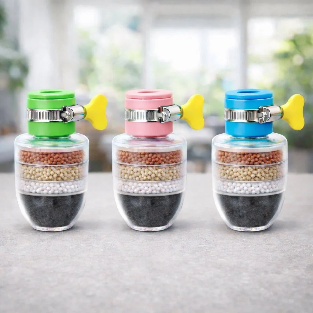 Faucet Water Filter 5-Layer Activated Carbon Set of 2