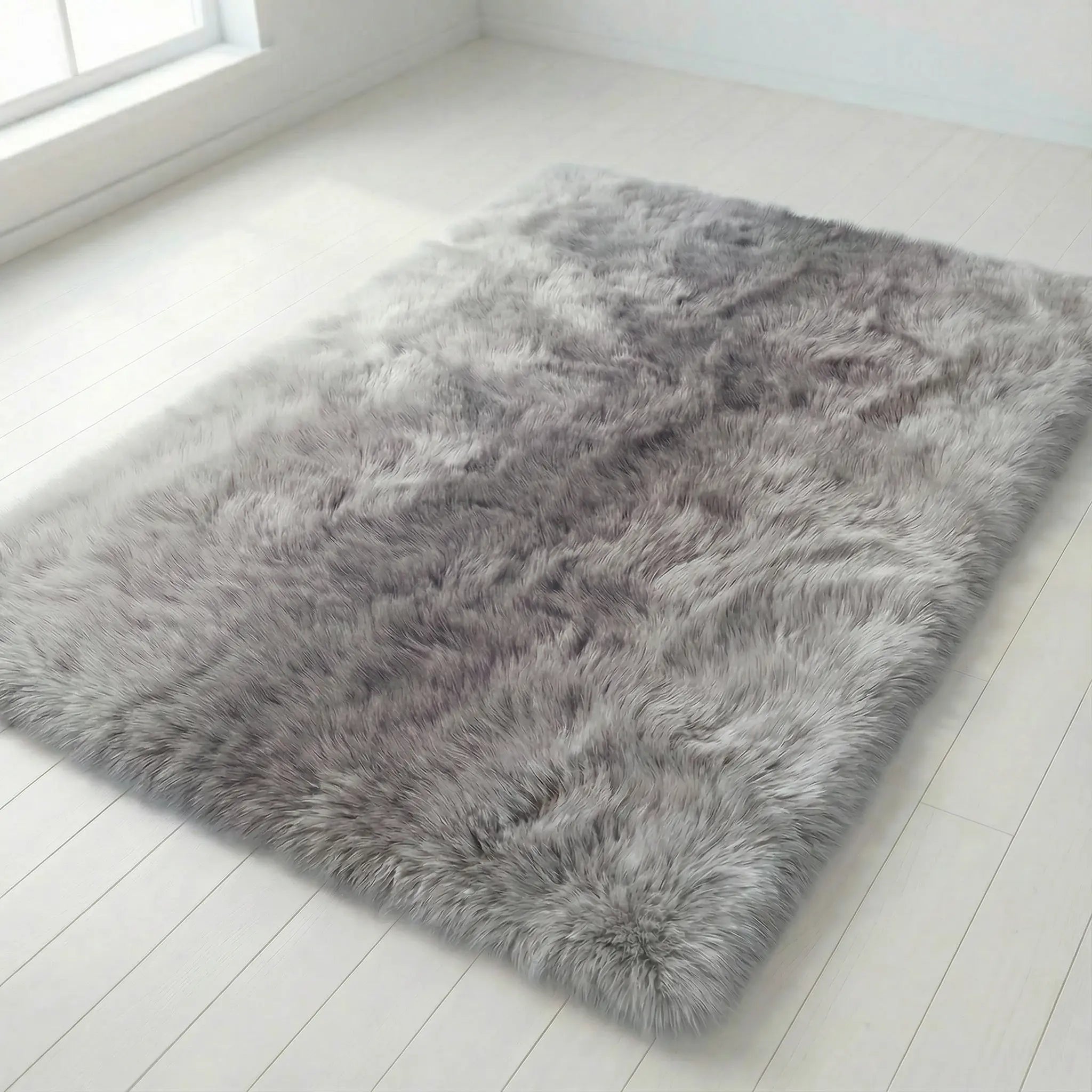 Faux Fur Rug 4 Cm Plush Non-Slip Felt Backing