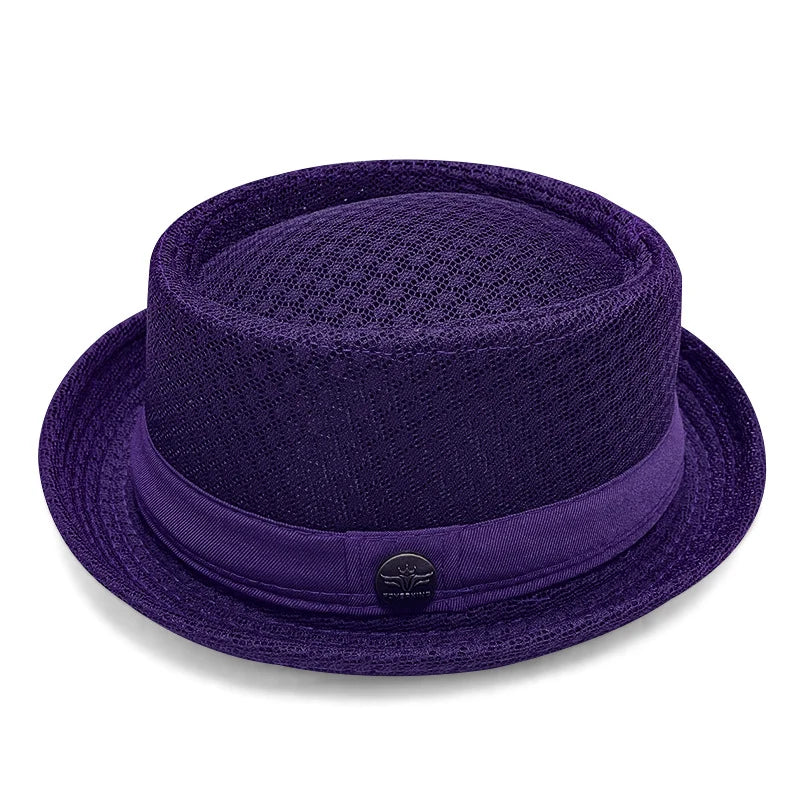 Fedora Hat Breathable Mesh & Moisture-Wicking Band UV Protection