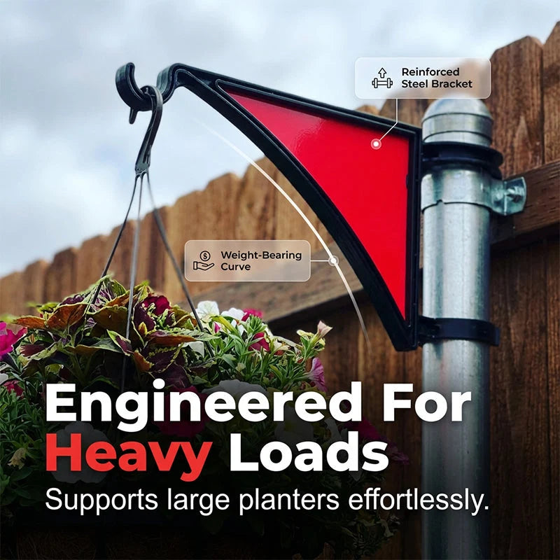 Fence Post Hook Tool-Free Heavy-Duty Weatherproof