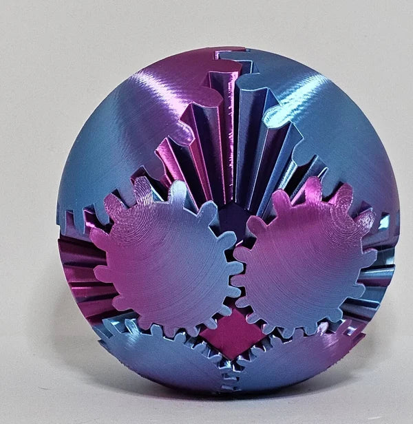Fidget Ball 3D Gear Mechanism Whisper-Quiet Pocket-Sized