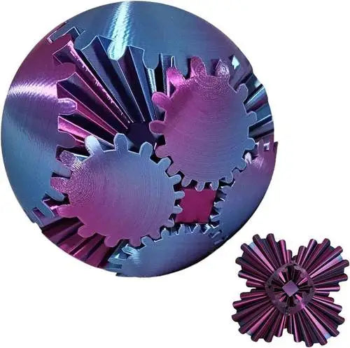 Fidget Ball 3D Gear Mechanism Whisper-Quiet Pocket-Sized