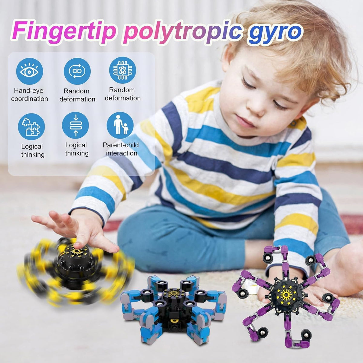 Fidget Toy Set Transformable Stress-Relief Set of 8