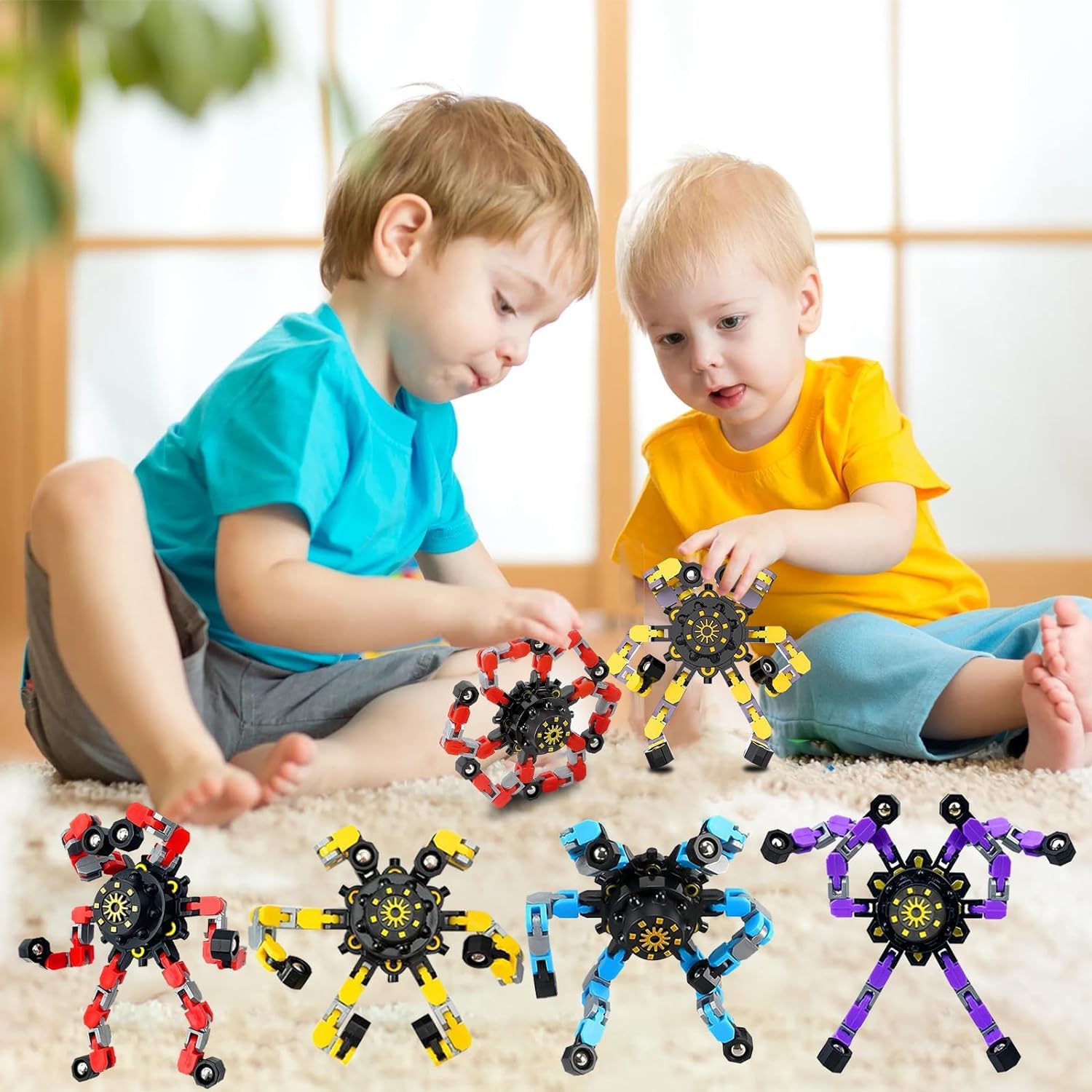 Fidget Toy Set Transformable Stress-Relief Set of 8