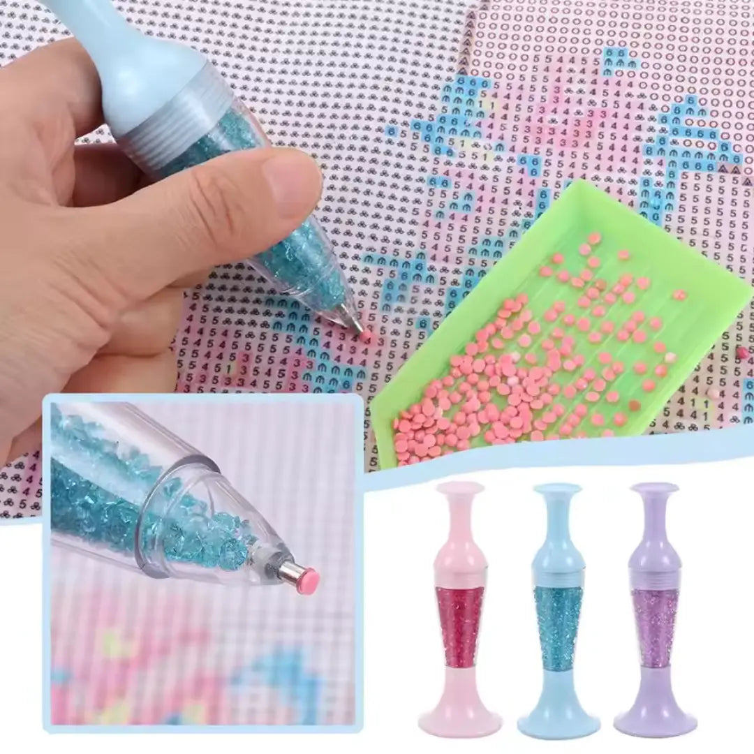 Fine-Tip Applicator Pen 1.2mm Stainless Steel Ergonomic Diamond Grip