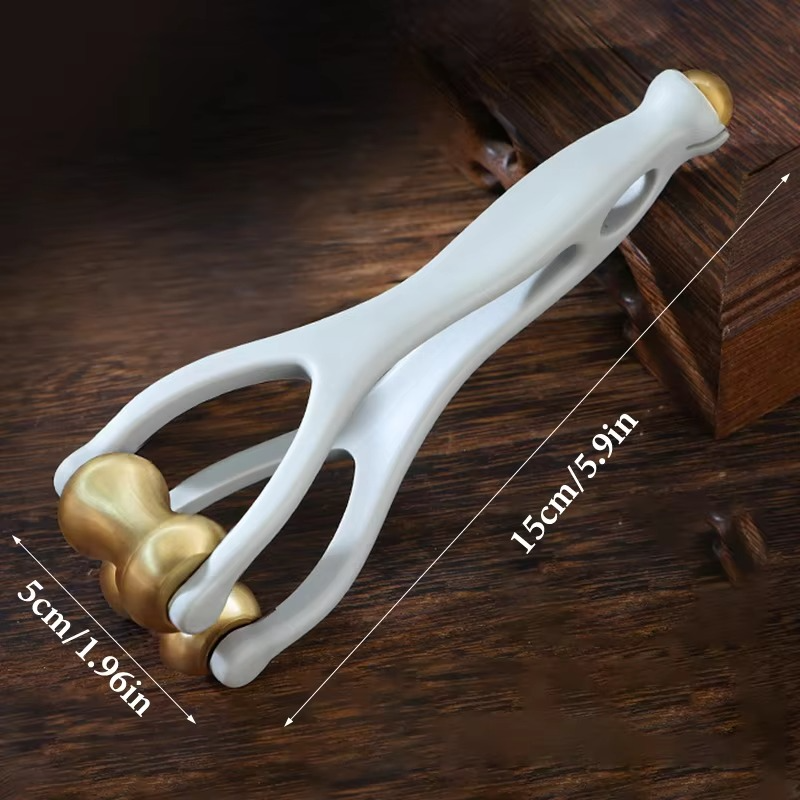 Finger Massager Brass Rollers Ergonomic Portable