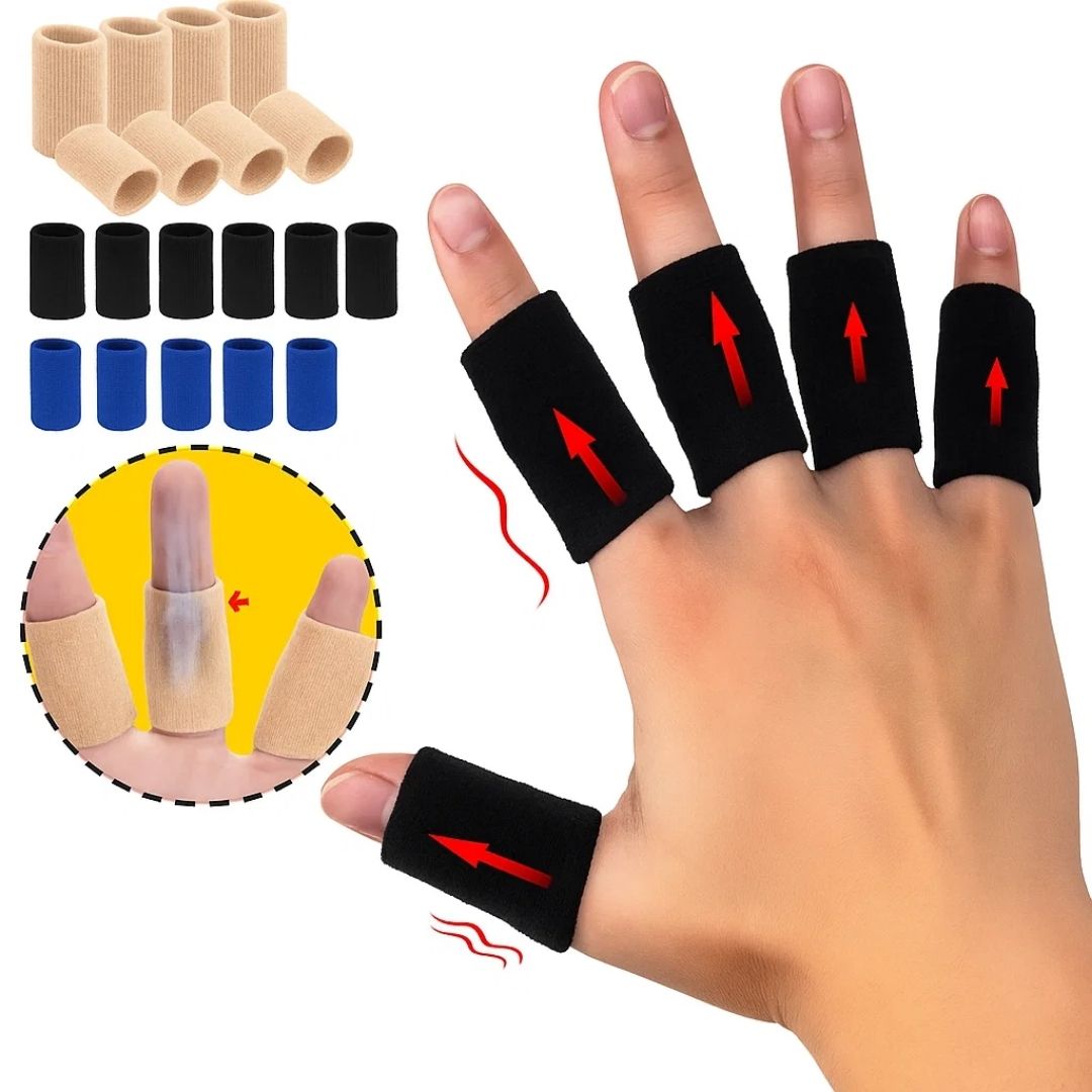 Finger Protection Sleeves Breathable Elastic Secure Bandage Hold