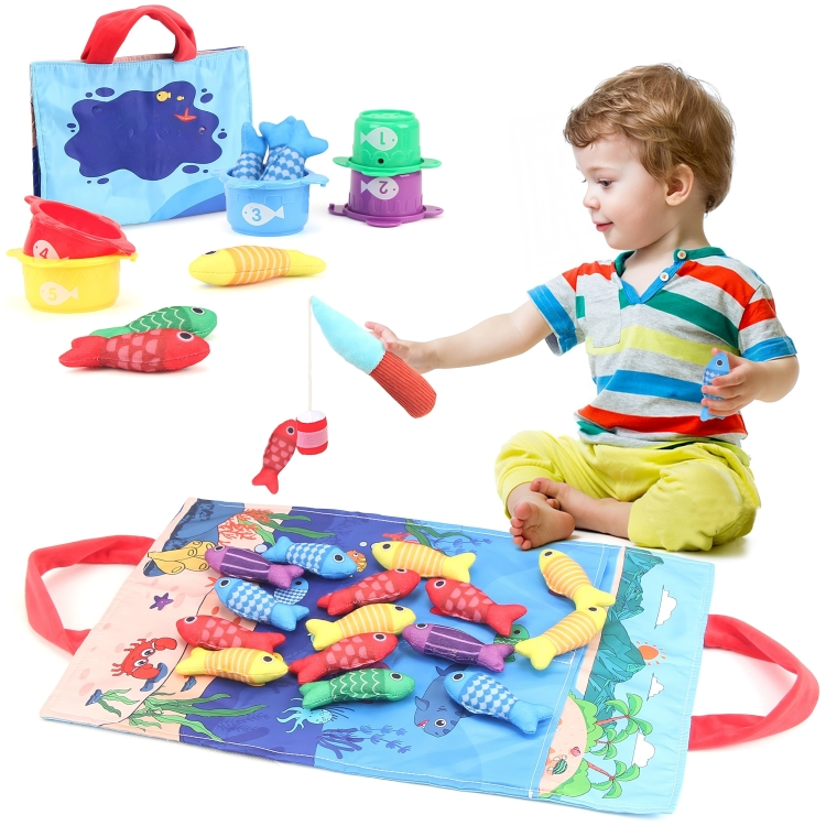 Fishing Game Plush Educational Number & Color