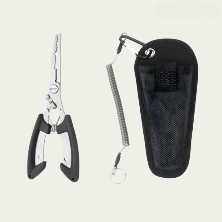 Fishing Pliers Titanium-Coated 3-in-1 Hook Remover & Split-Ring Opener