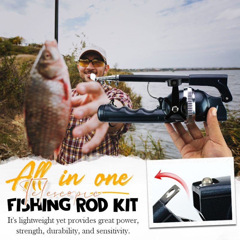 Fishing Rod Telescopic Compact Lightweight