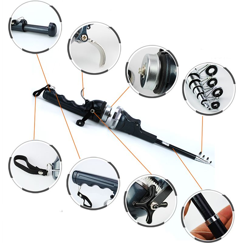 Fishing Rod Telescopic Compact Lightweight