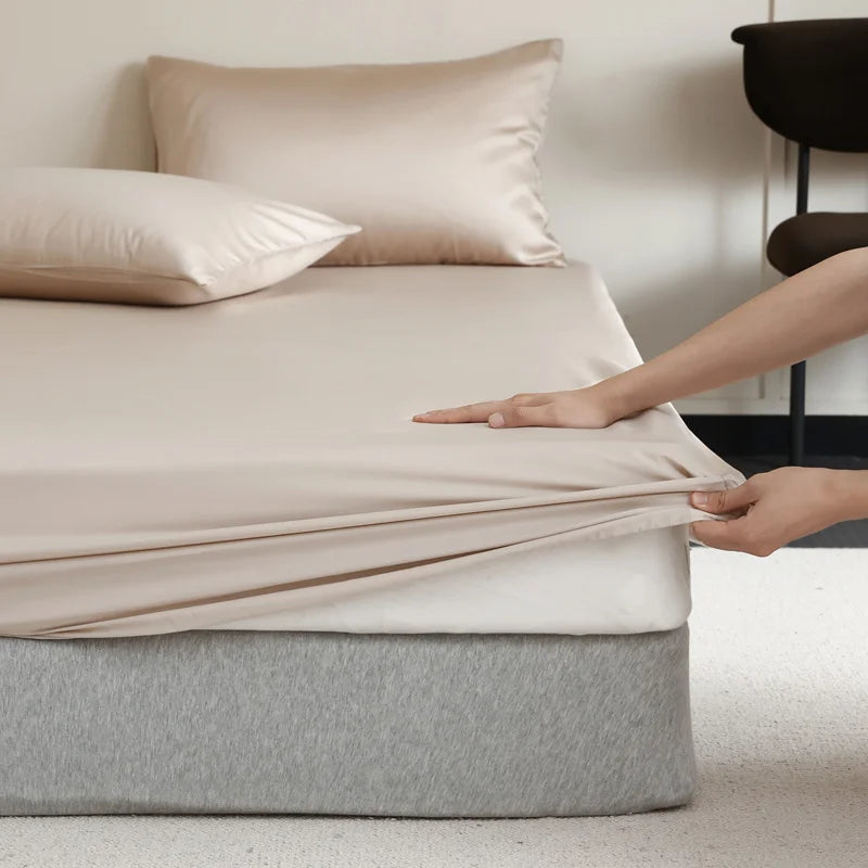 Fitted Sheet Mulberry Silk Temperature-Regulating & Hypoallergenic