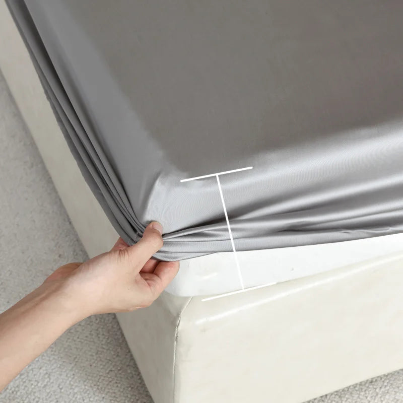 Fitted Sheet Mulberry Silk Temperature-Regulating & Hypoallergenic