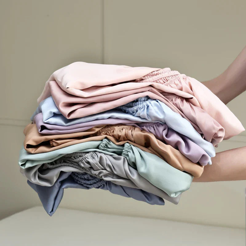 Fitted Sheet Mulberry Silk Temperature-Regulating & Hypoallergenic