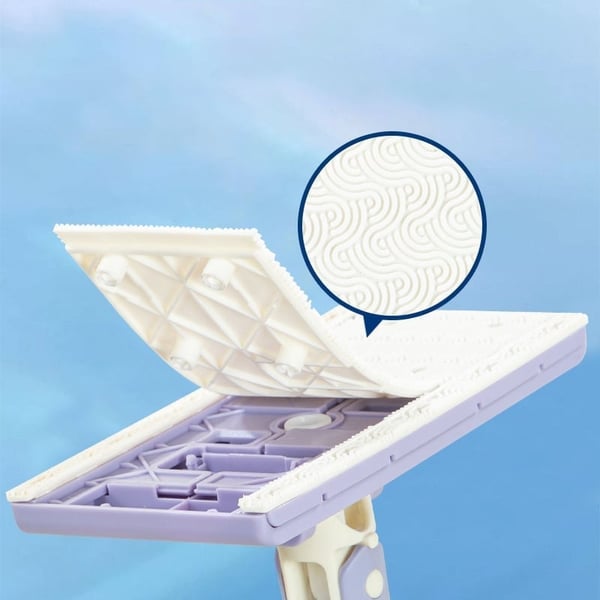 Flat Mop Touch-Free Pad Change 360 Degree Swivel