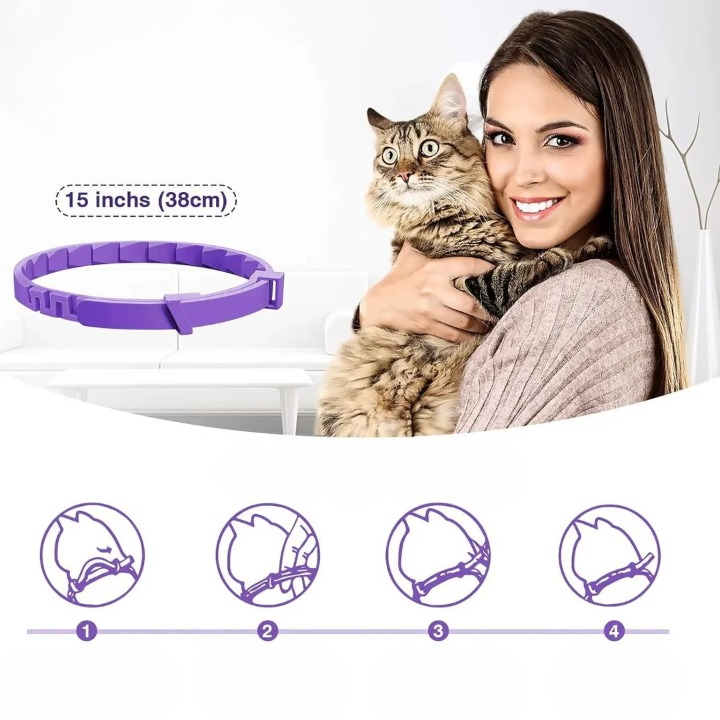 Flea & Tick Collar 8 Month Plant Oils Waterproof