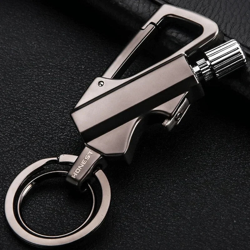 Flint Fire Starter Waterproof Carabiner & Bottle Opener